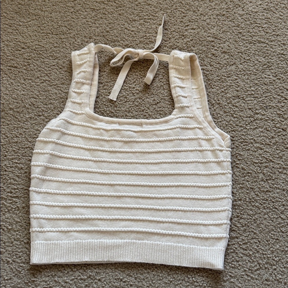 Lulu's Chic Ribbed Crop Top Sweater - Picture 4 of 7